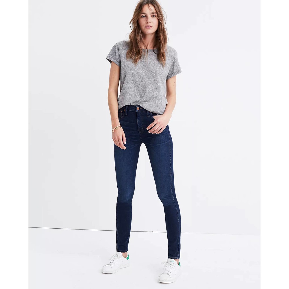 Madewell 10" High-Rise Skinny Jeans in Hayes Wash Size 26P